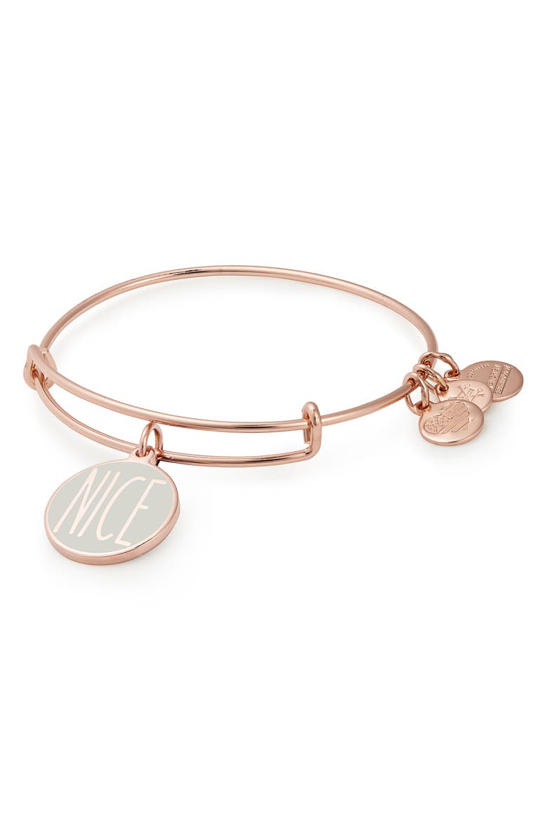 Alex and Ani Words are Powerful - Naughty or Nice Bangle, Main, color, 