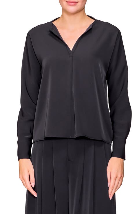 Crepe Split Front Top