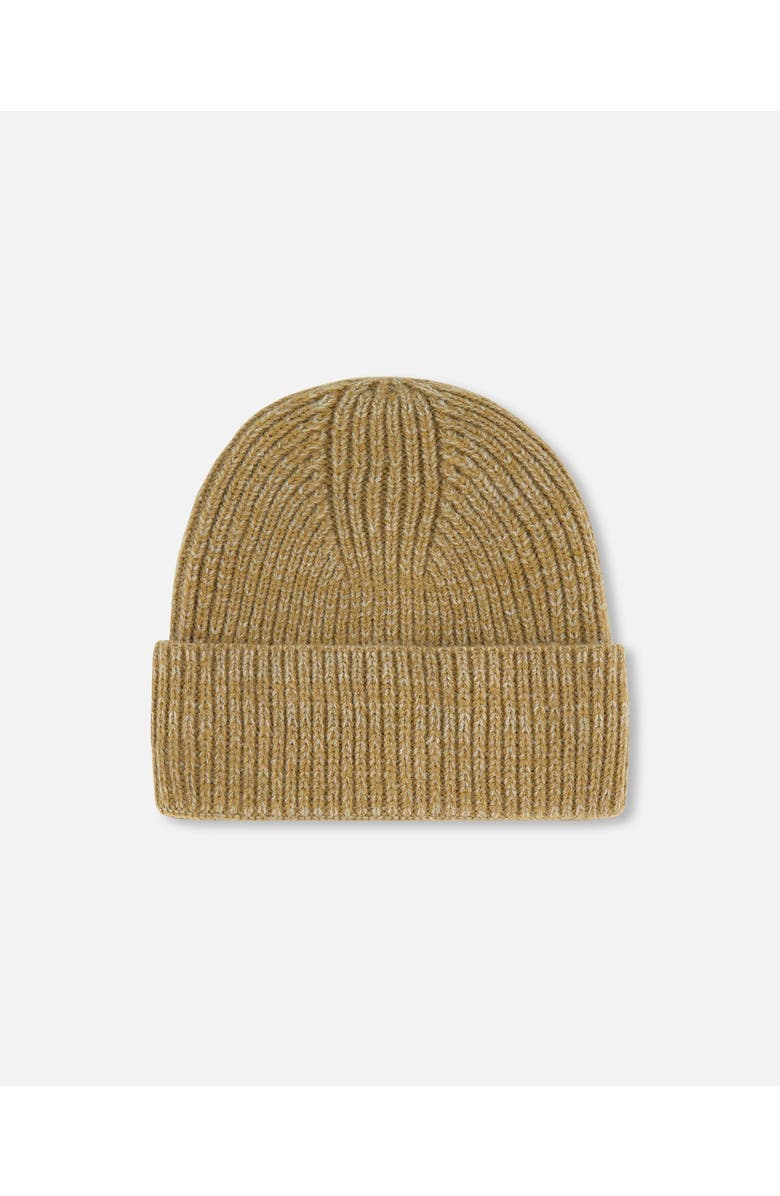Deux par Deux Kids Unisex Mid-Season Knit Hat Taupe, Alternate, color,