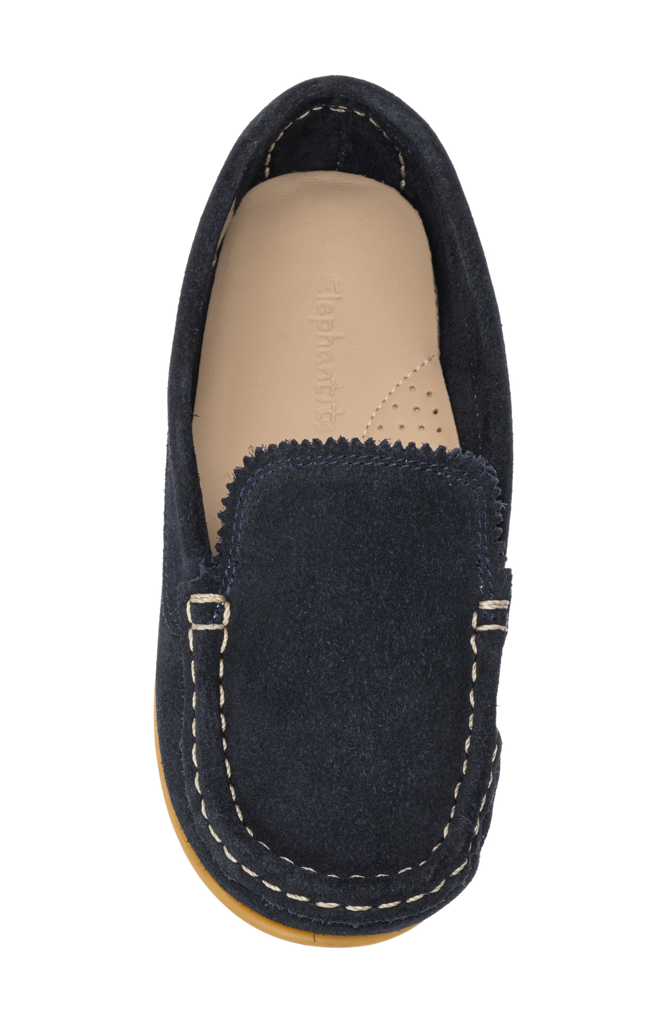 Kids' Antton Moc Toe Driving Loafer, Alternate, color, SUEDE BLUE
