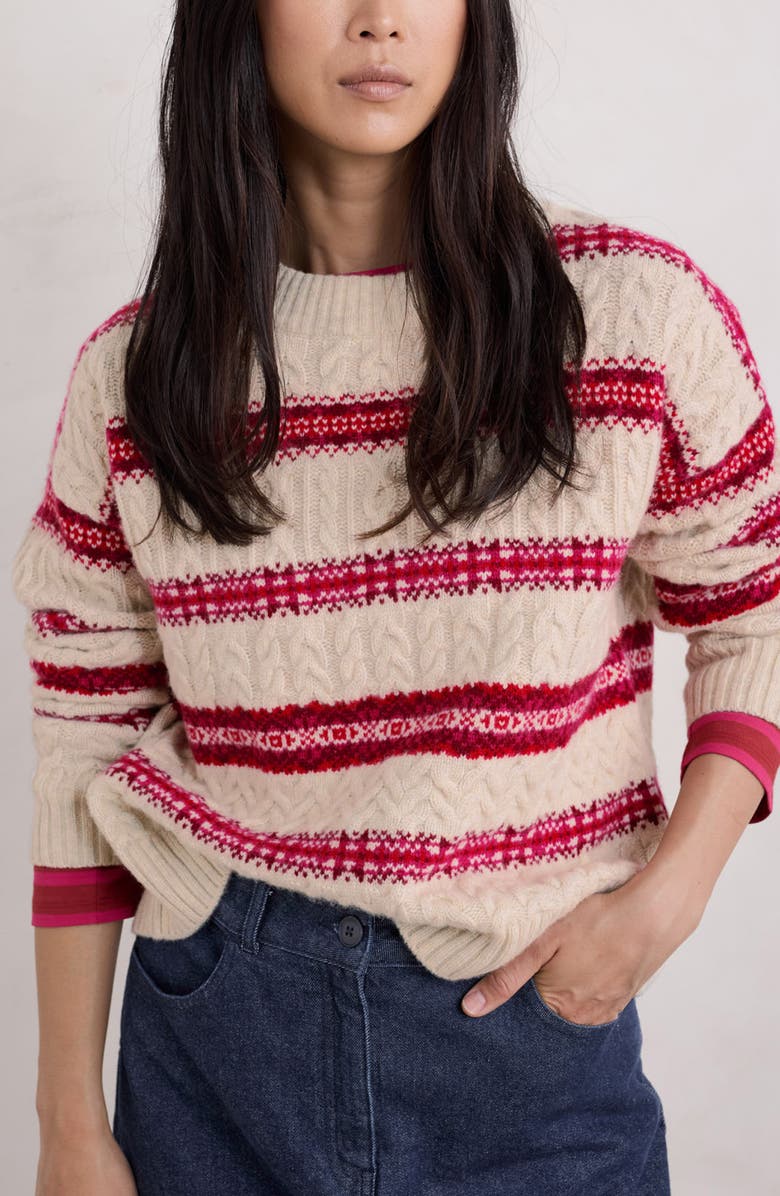 Seasalt Cornwall Shepherd Fair Isle Lambswool Blend Sweater, Main, color, 