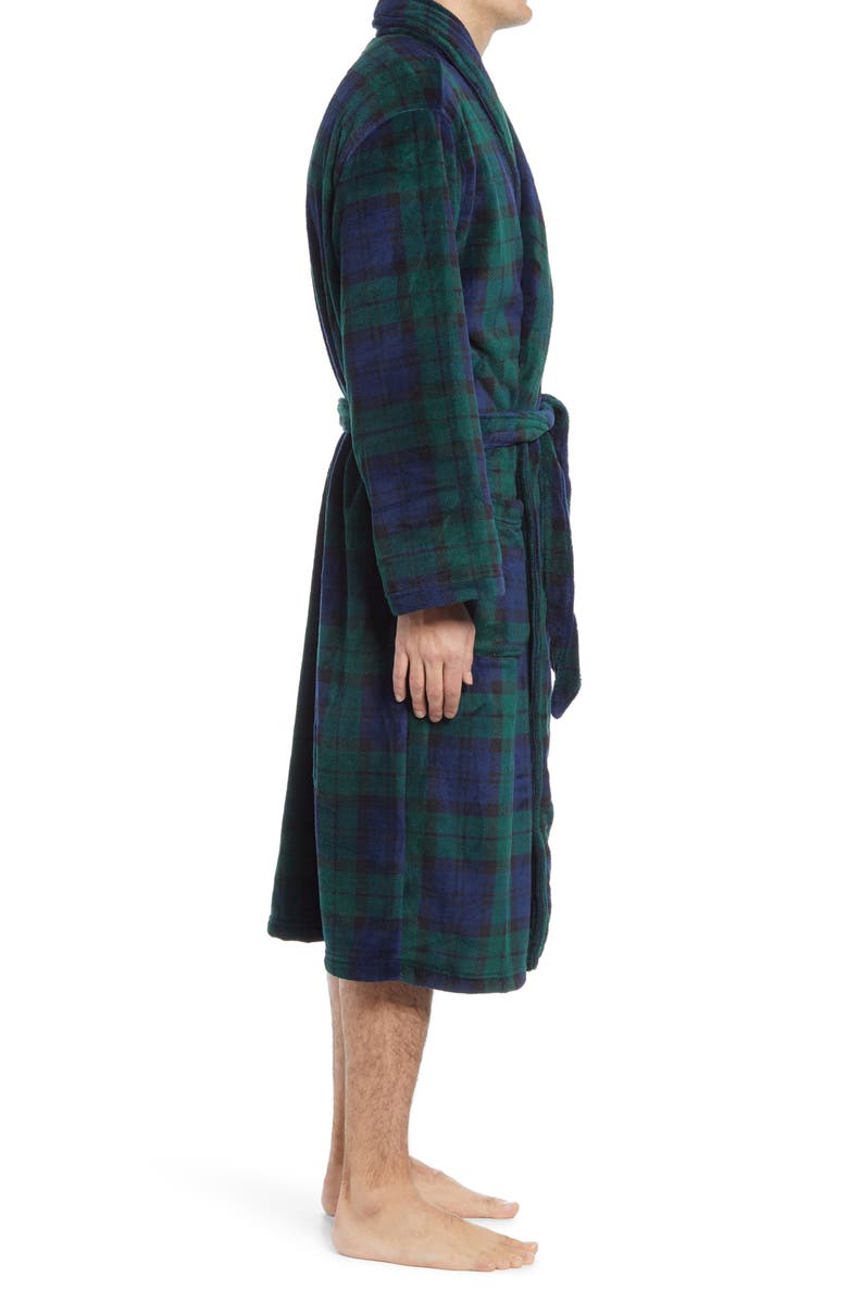 Polo Ralph Lauren Microfiber Robe, Alternate, color, Blackwatch