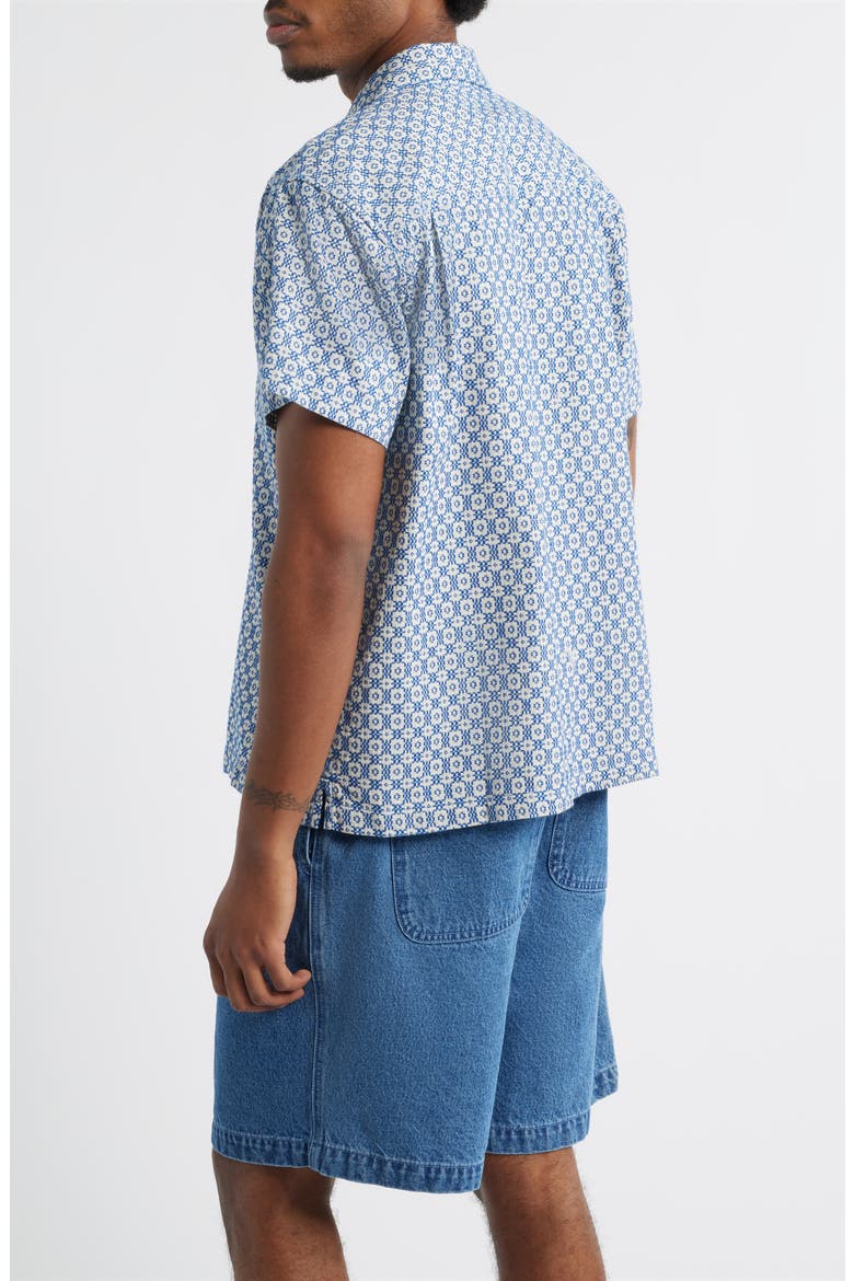 Adrian Woven Camp Shirt, Alternate, color, UNBLEACHED MULTI