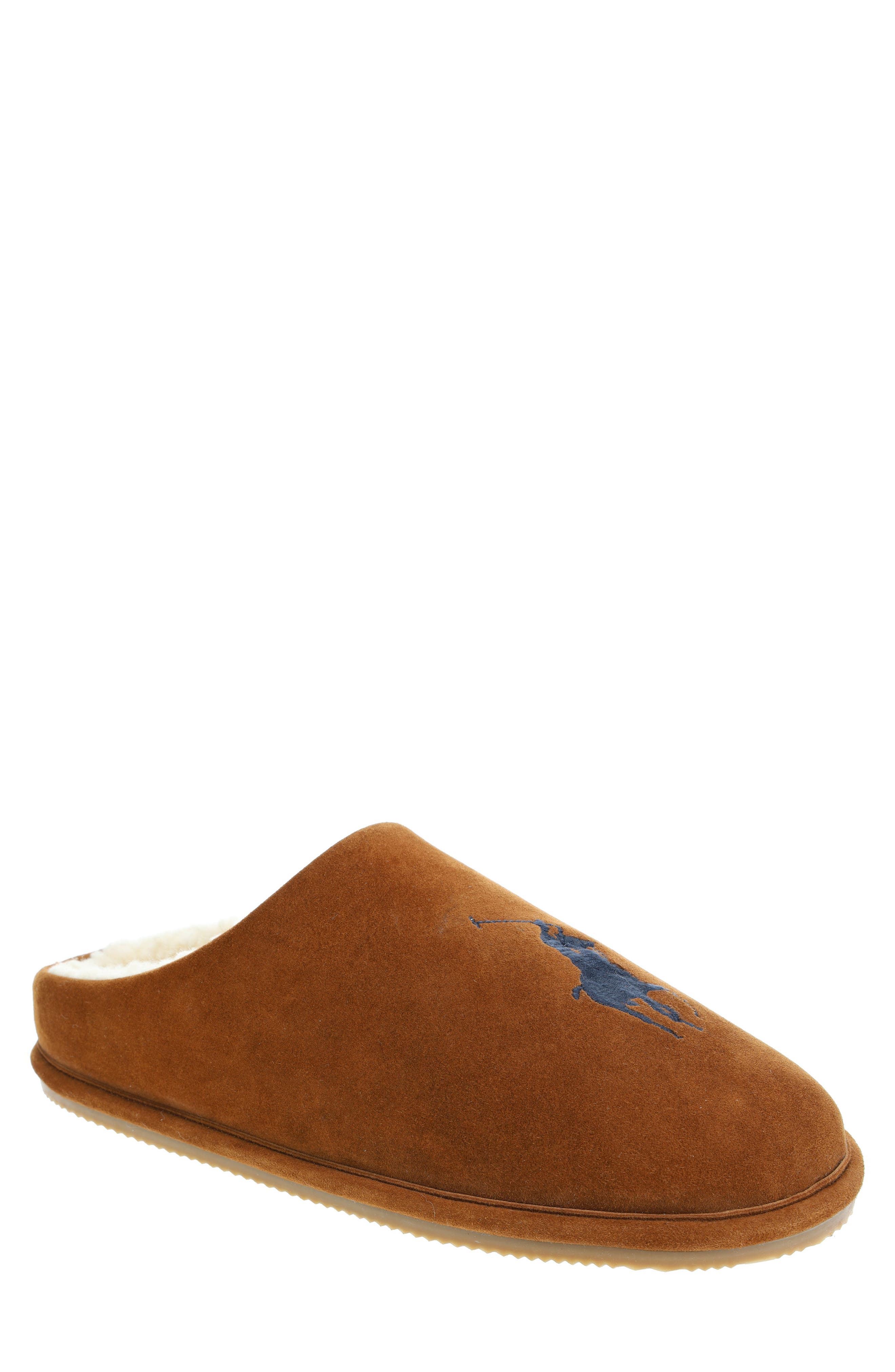 Polo Ralph Lauren Faux Shearling Slipper, Main, color, 