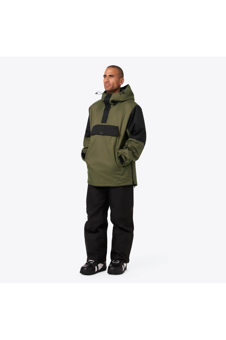 Denali Anorak Heated Waterproof 1/4 Zip Snow Jacket, Alternate, color, Olive