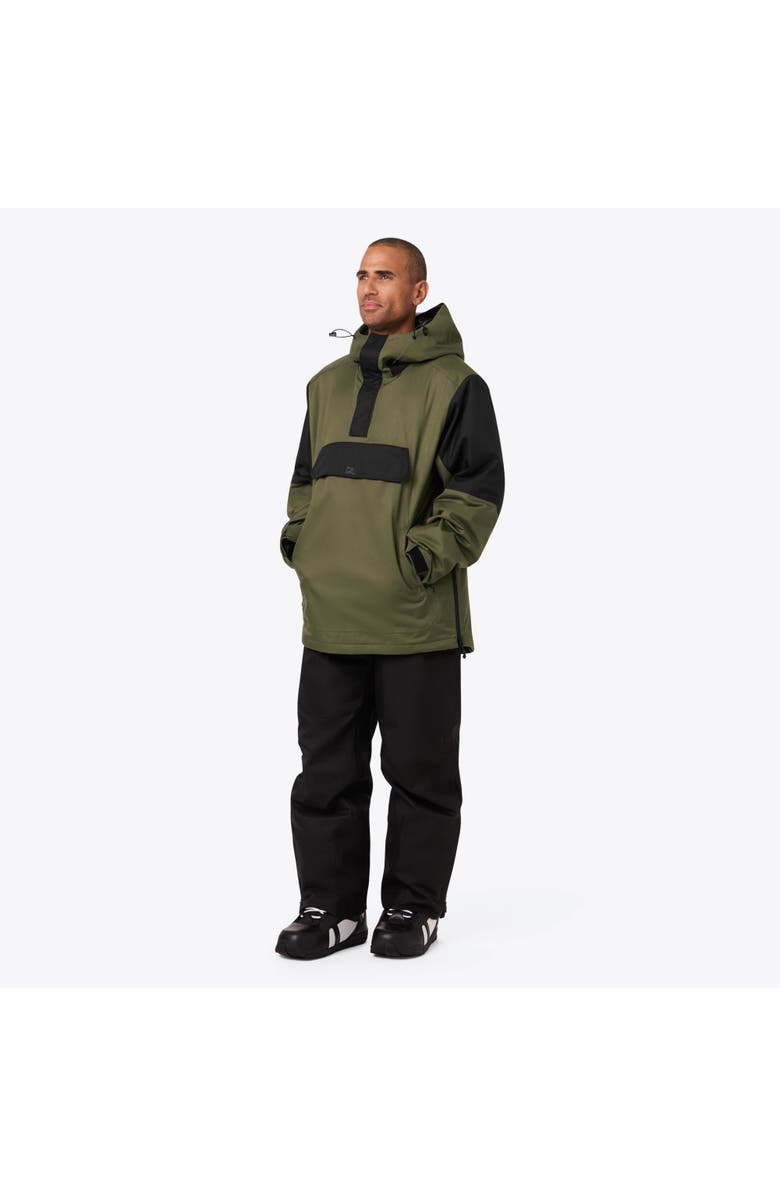 Mobile Warming Denali Anorak Heated Waterproof 1/4 Zip Snow Jacket, Alternate, color, Olive