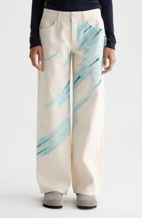 Adria Low Rise Wide Leg Jeans