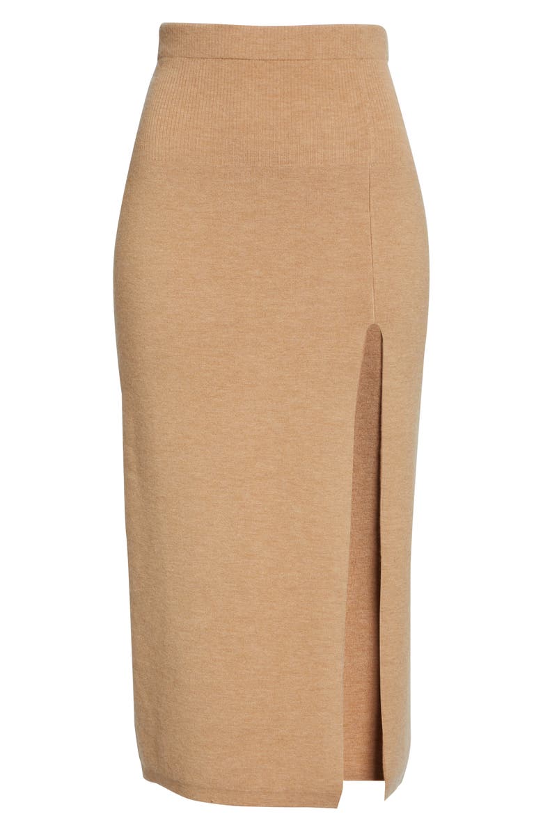 AMUR Jara Wool Blend Knit Midi Skirt, Alternate, color,