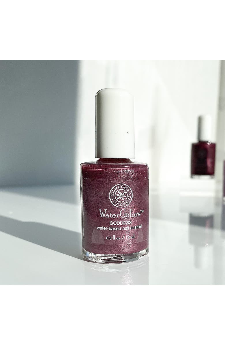 HONEYBEE GARDENS WaterColors Nail Enamel, Alternate, color, Berry Blush Iridescent