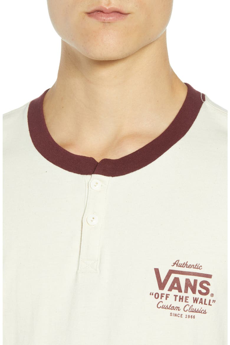 Holder Street Henley T-Shirt, Alternate, color, RAW COTTON/ PORT ROYALE