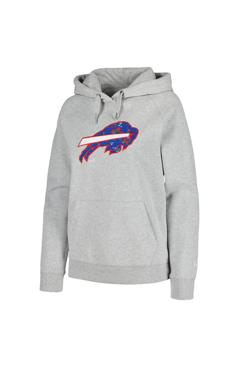New Era Women's New Era  Gray Buffalo Bills Floral Raglan Pullover Hoodie, Alternate, color, Gray