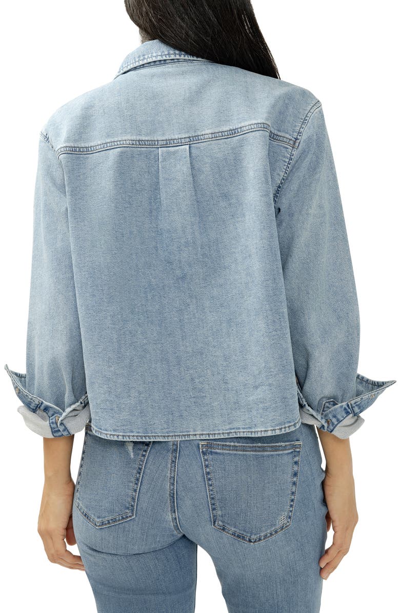 Silver Jeans Co. Lightweight Knit Denim Shirt, Alternate, color, Crickets