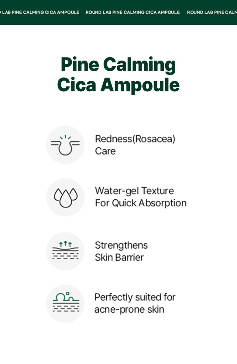 ROUND LAB Pine Calming Cica Ampoule, Alternate, color, 