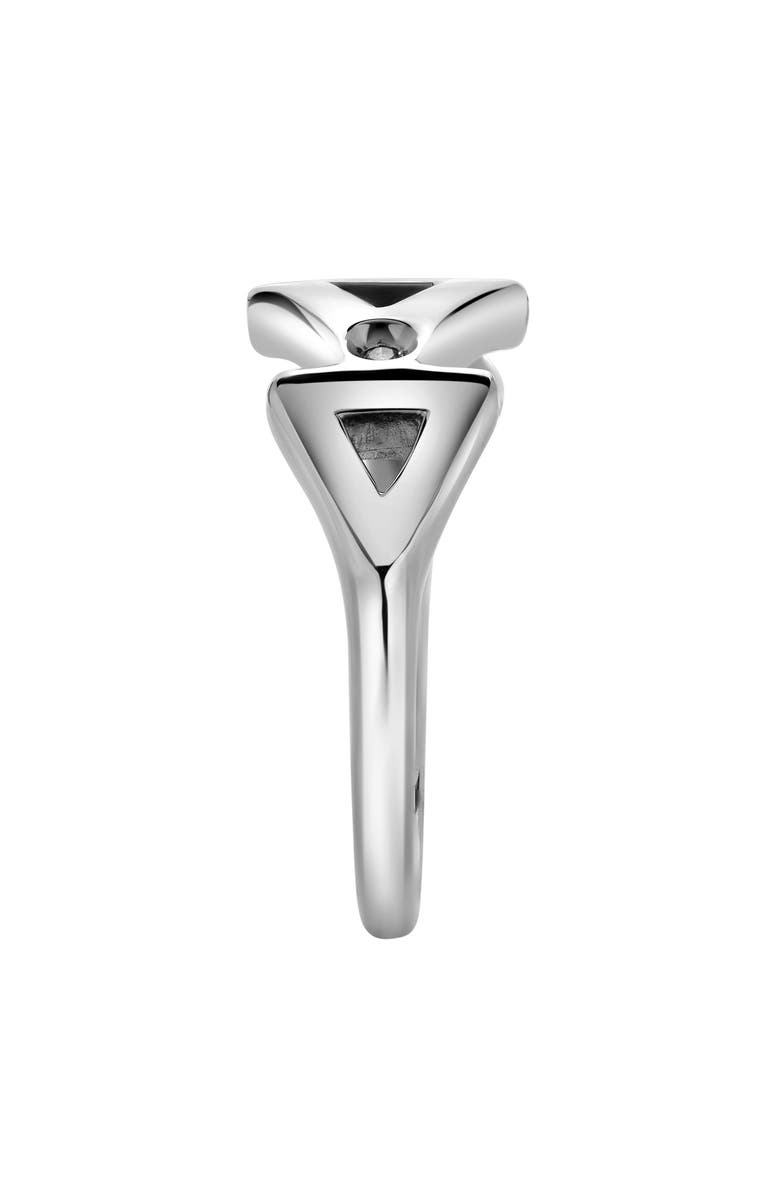 LuvMyJewelry Jolie Sterling Silver 0.01 Ct Diamond Geometric Ring, Alternate, color, 925 Sterling Silver
