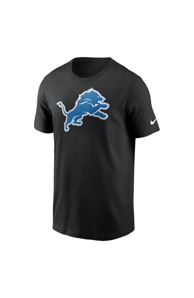 Nike Men's Nike Black Detroit Lions Primary Logo T-Shirt, Alternate, color,
