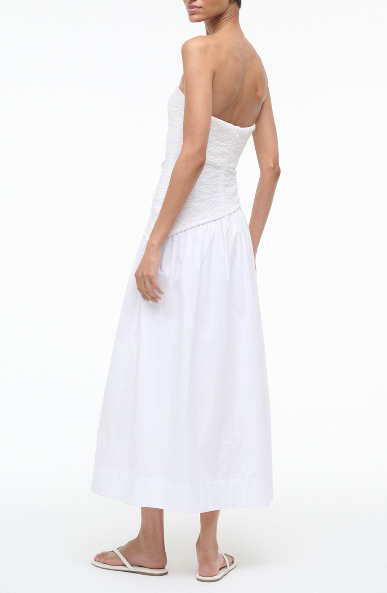 Nia Strapless Midi Dress - image 2