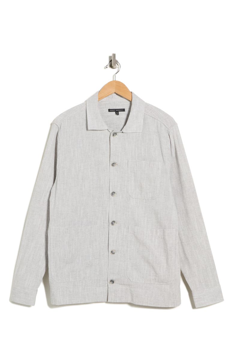Robert Barakett Percy Overshirt, Alternate, color, Grey