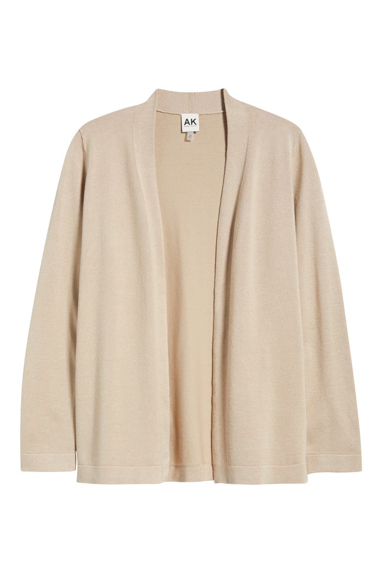 Chatham Open Front Cardigan, Alternate, color, LATTE