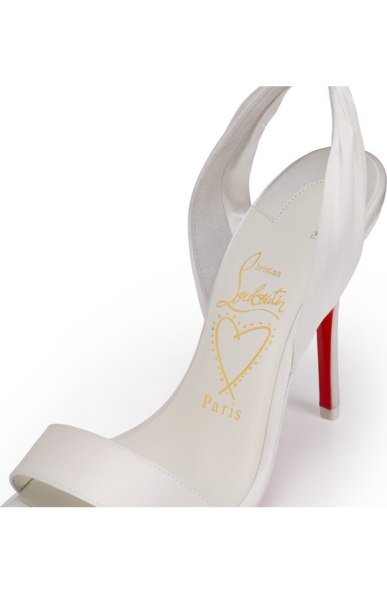 Christian Louboutin Miss Z Desert Sandal, Alternate, color, Ivory/ Snow