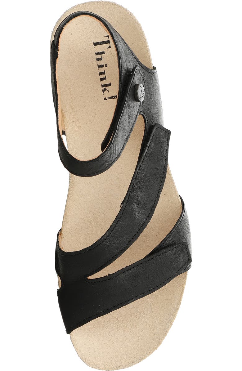 Think! Dumia Ankle Strap Sandal, Alternate, color, Black