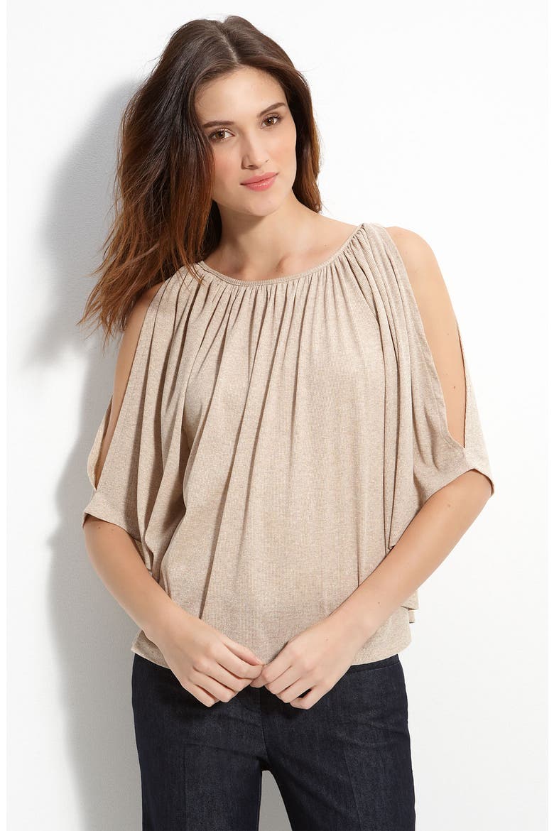 Cold Shoulder Top, Main, color, CHAMPAGNE