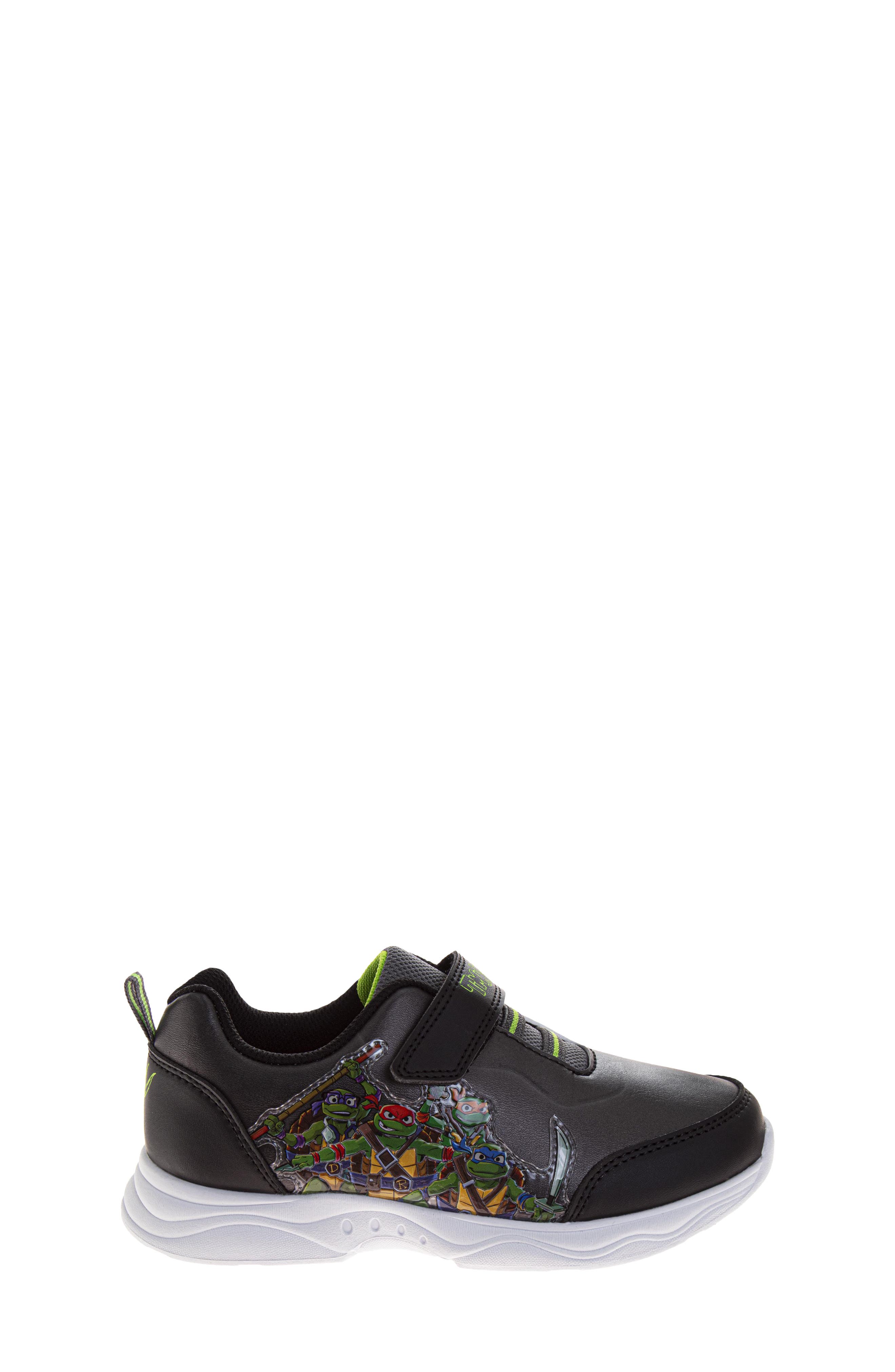Kids' Teenage Mutant Ninja Turtles Sneaker, Alternate, color, BLACK/GREEN