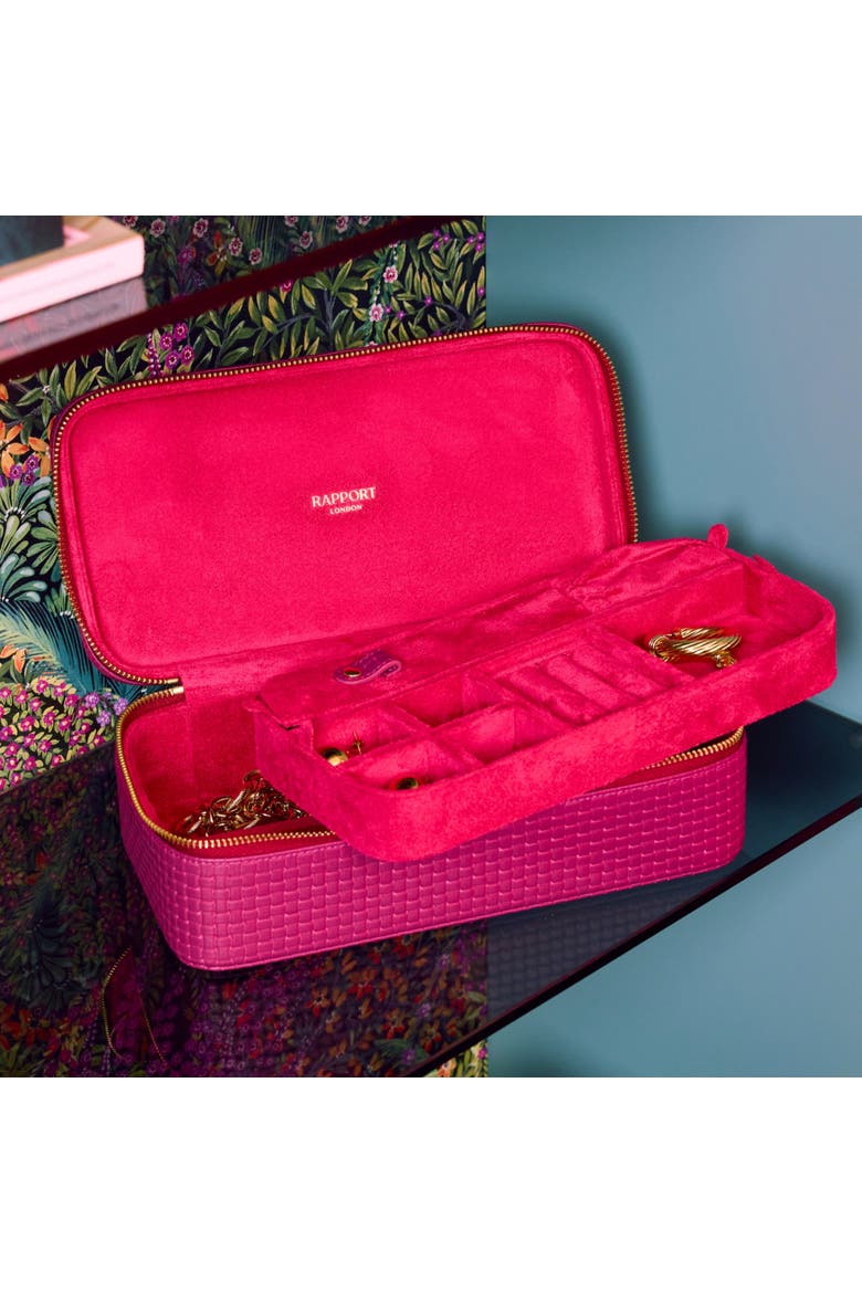 Charlotte Jewelry Case, Alternate, color, Pink