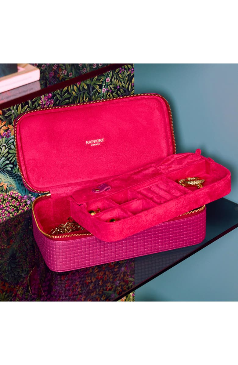 Rapport London Charlotte Jewelry Case, Alternate, color, Pink
