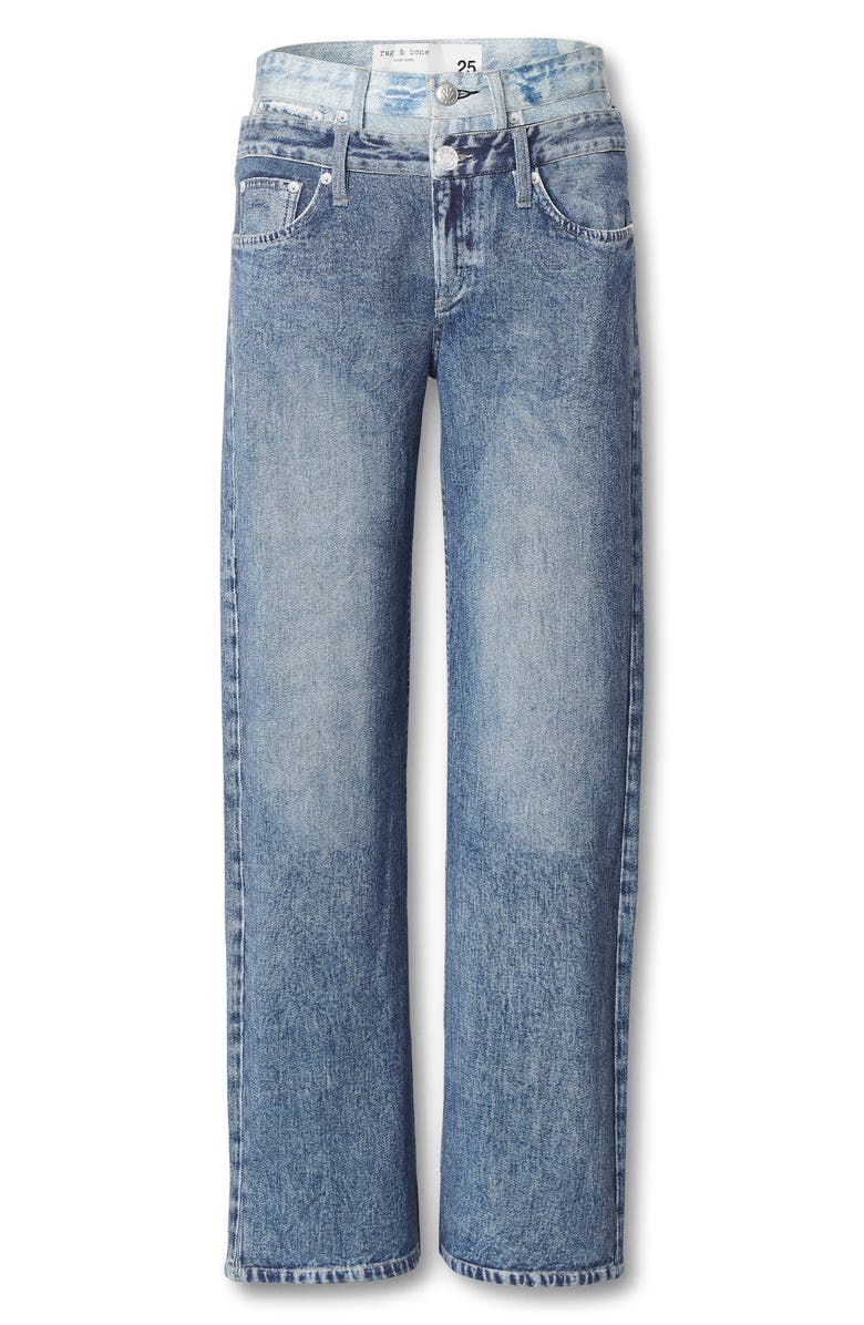 rag & bone/JEAN Miramar Combo Terry Jeans, Alternate, color, Blue