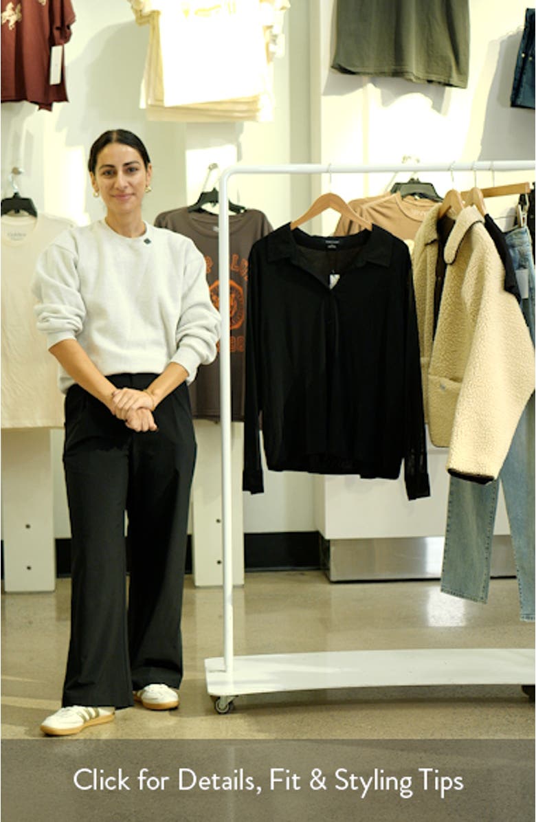 Mesh Button-Up Shirt, sales video thumbnail