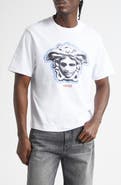 Versace La Greca Medusa Cotton Jersey Graphic T-Shirt