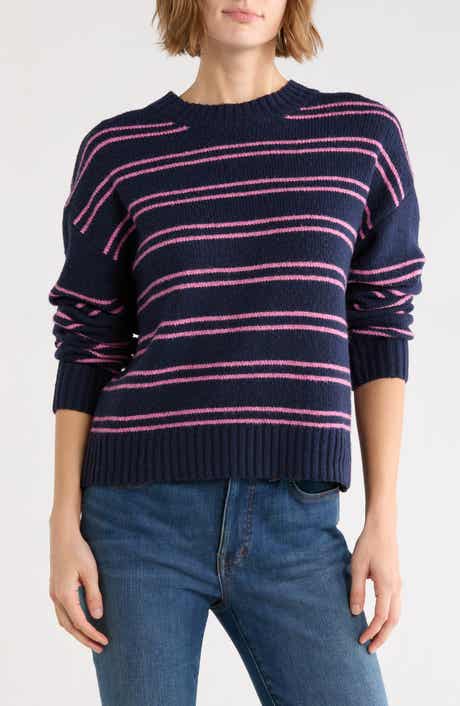 Striped Lightweight Crewneck Sweater