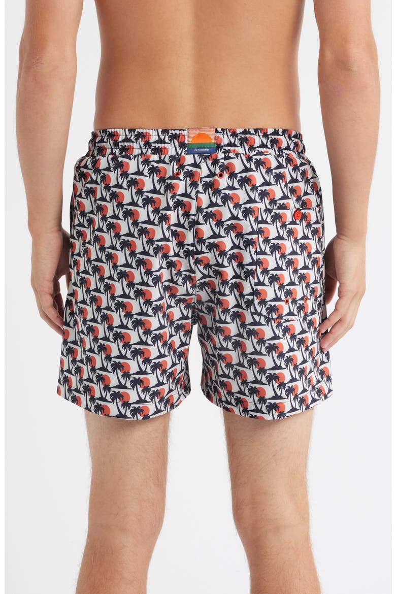 Southwood Swim Trunks, Alternate, color, BLUE PALM PRINT
