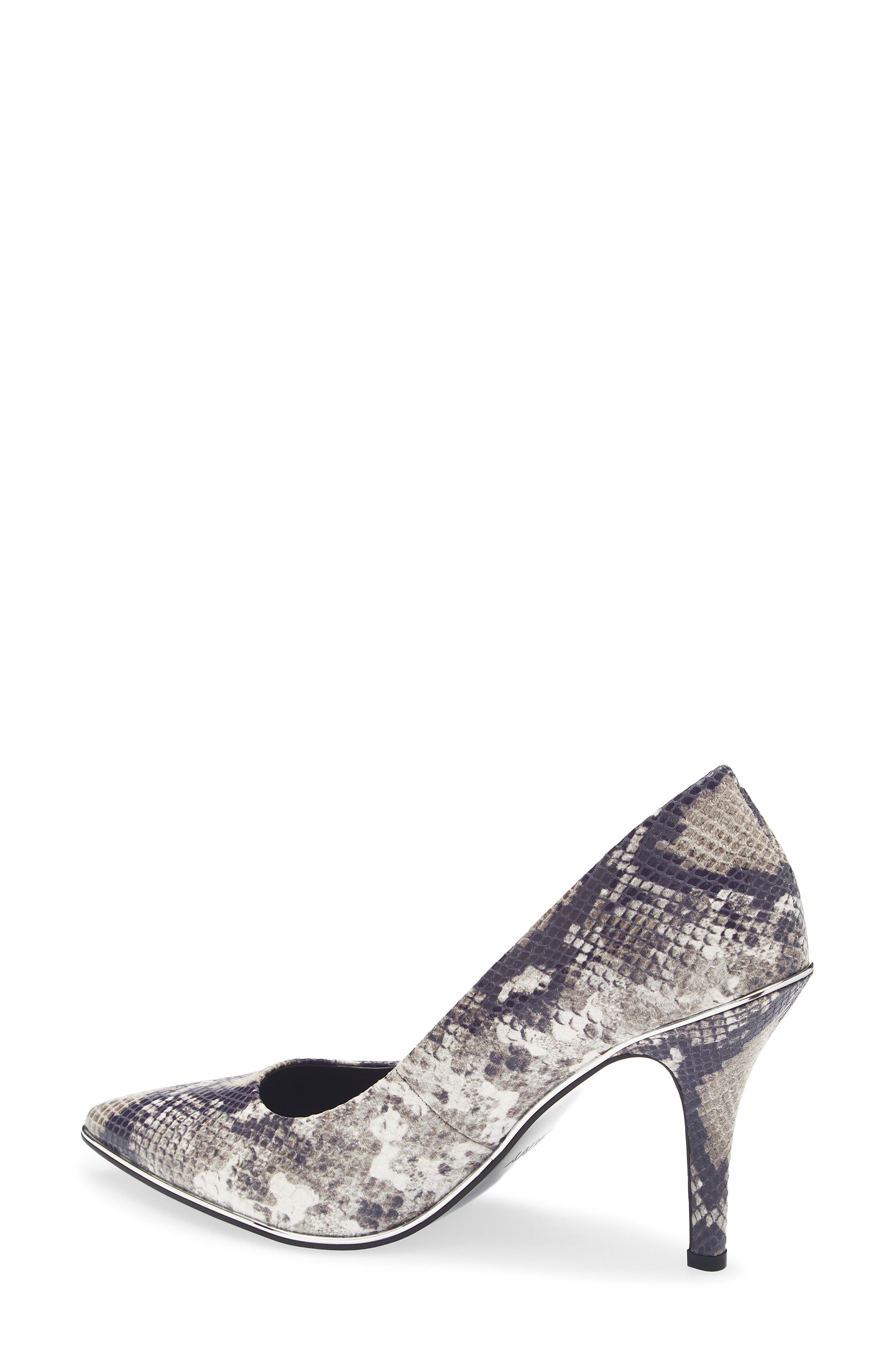 DKNY Preston Snakeskin Print Pump, Alternate, color, Morel