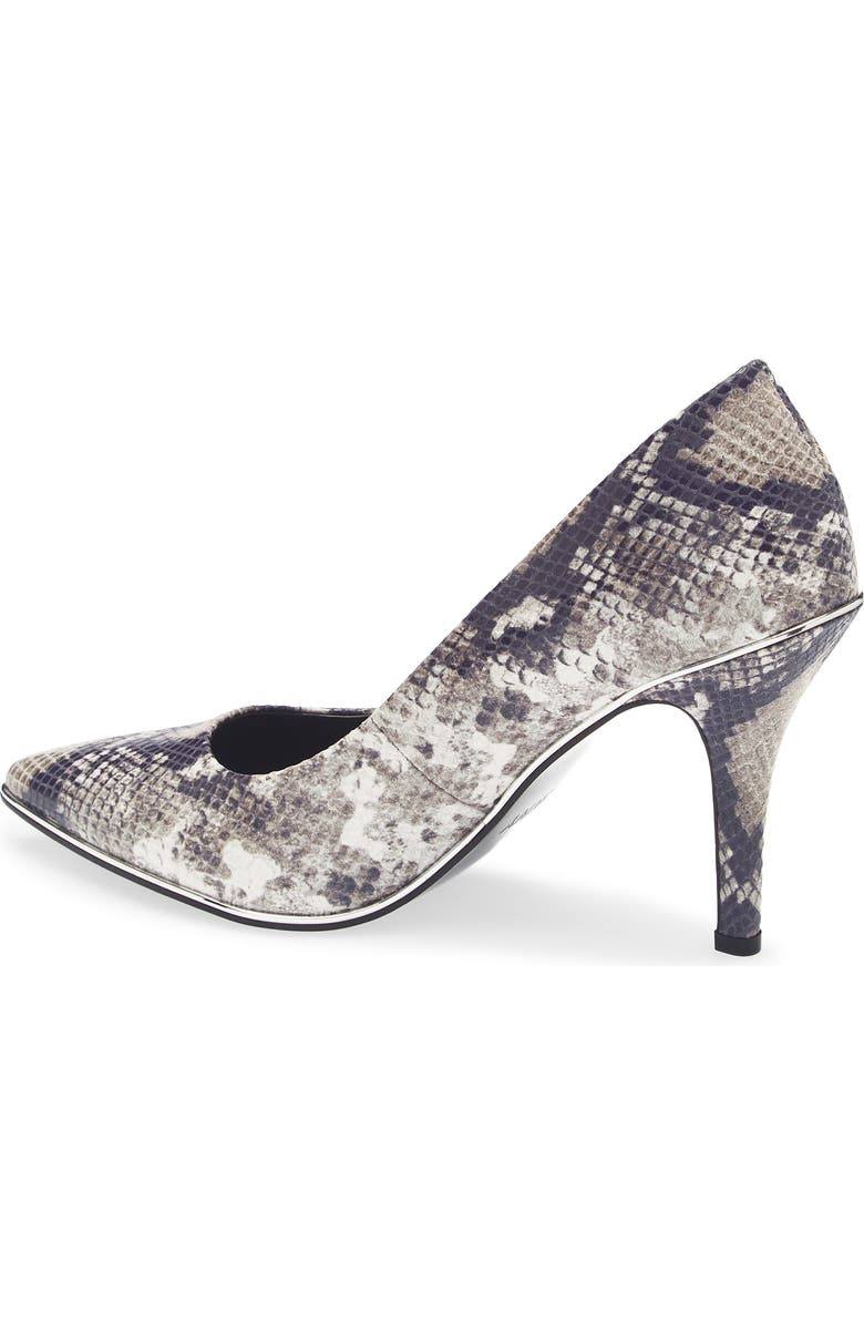 DKNY Preston Snakeskin Print Pump, Alternate, color, Morel