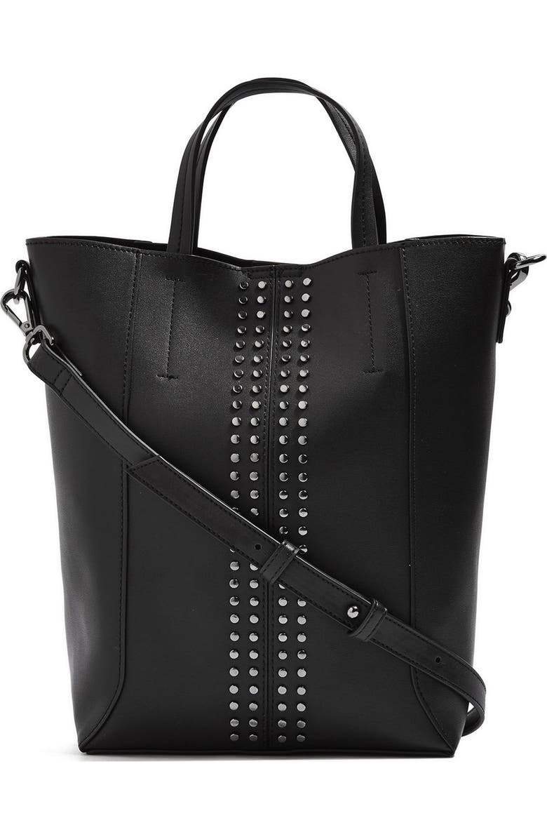 Topshop Sarah Studded Mini Tote Bag, Main, color,