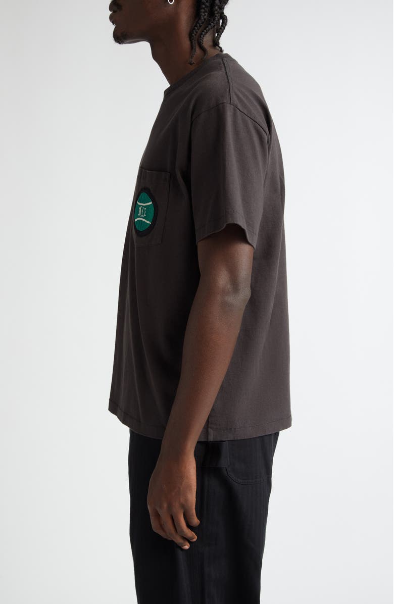 Bode Game Point Beaded Pocket T-Shirt, Alternate, color, 