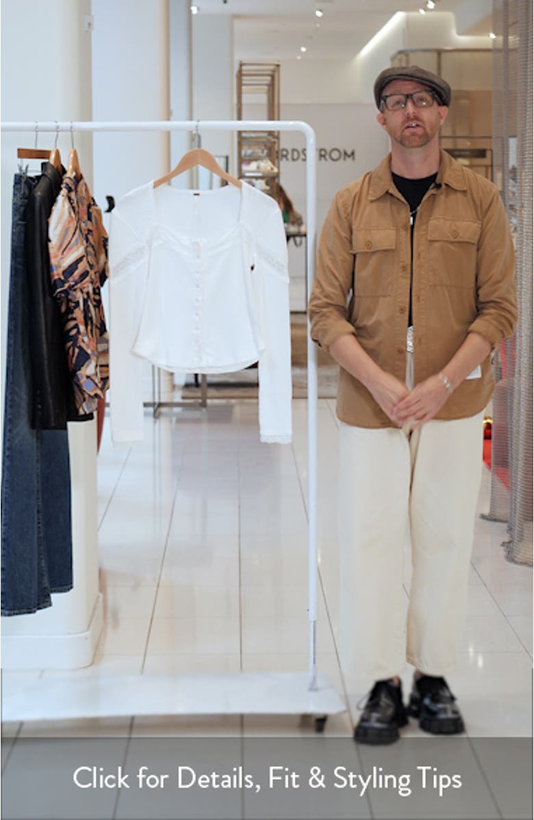 Let's Party Lace Trim Cotton Waffle Cardigan, sales video thumbnail