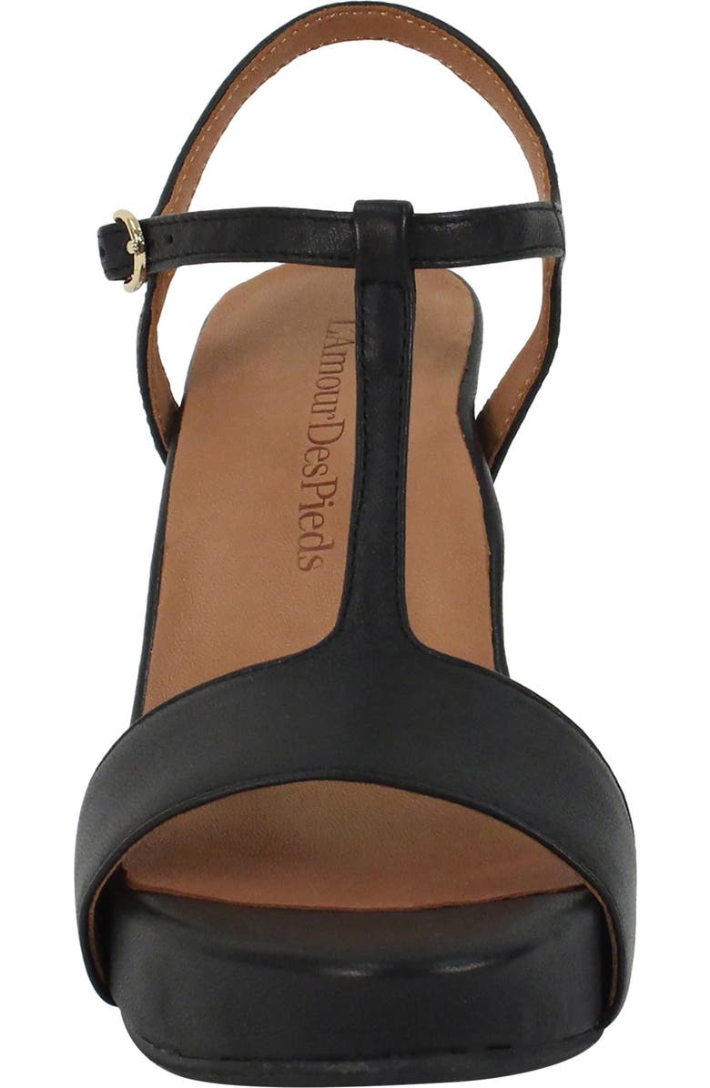 L'Amour des Pieds Idelle T-Strap Wedge Sandal, Alternate, color,