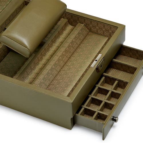 Wolf Earth Watch Stand Box In Olive