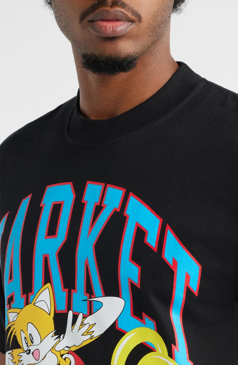MARKET x Sonic the Hedgehodge Logo Graphic T-Shirt, Alternate, color, Black