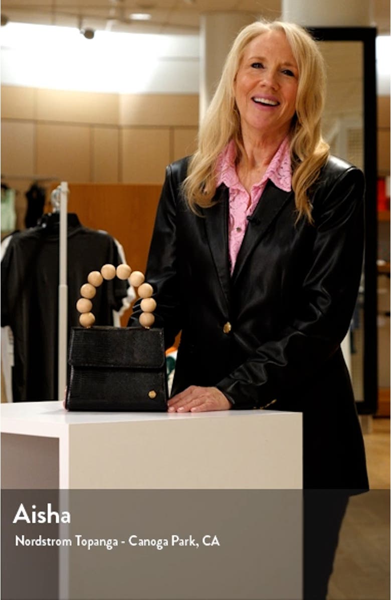 Caylee Wooden Bead Handbag, sales video thumbnail