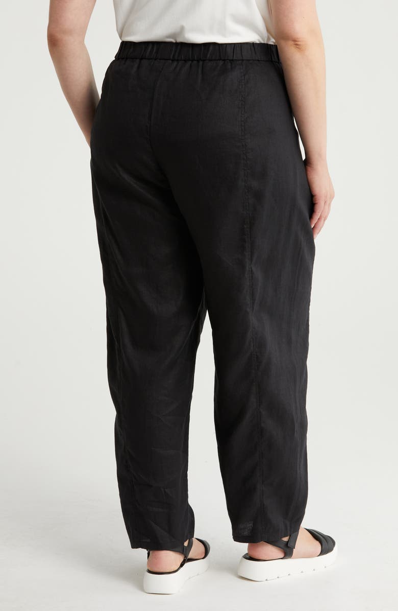 Eileen Fisher Pleated Organic Linen Lantern Pants, Alternate, color, 