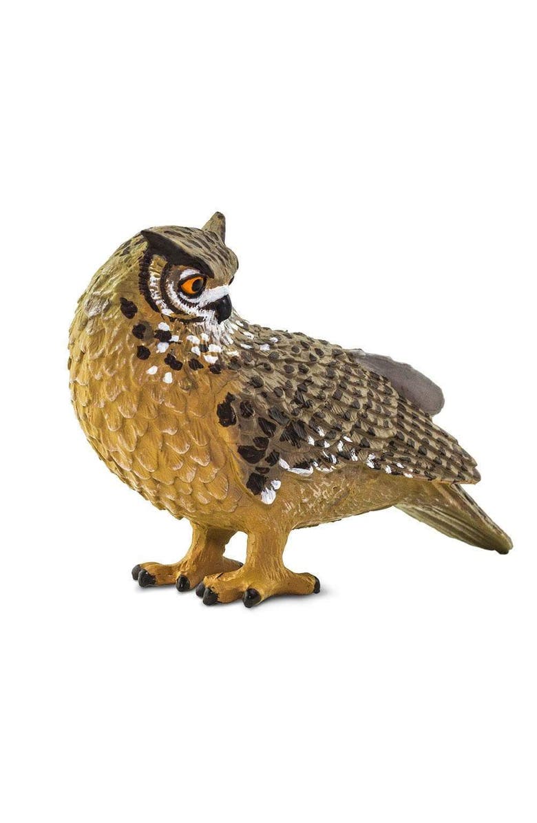 Safari Ltd. Eagle Owl Kids Toy Figure, Alternate, color, NO COLOR