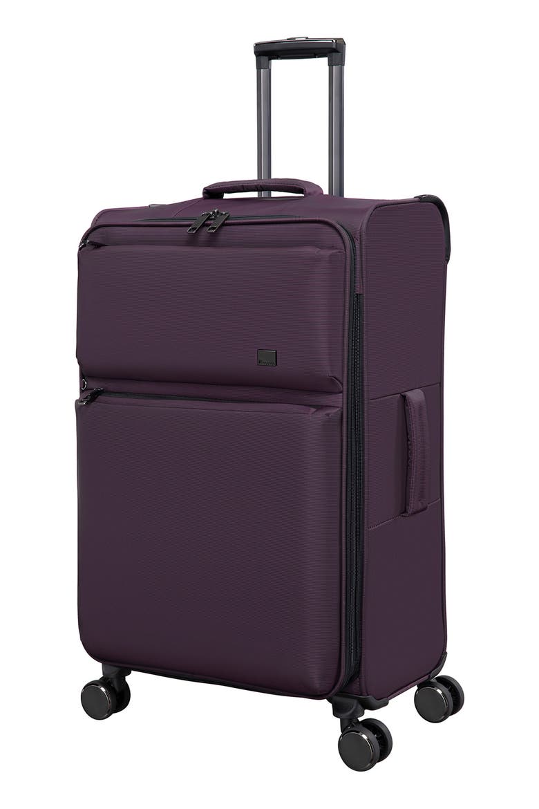 Debutant Softshell Expandable Spinner Luggage, Main, color, PLUM