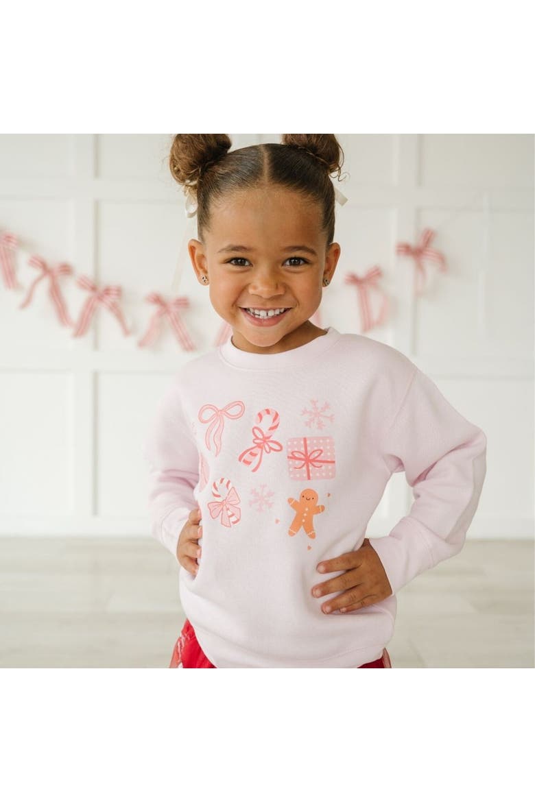 Christmas Fun Sweatshirt, Alternate, color, Ballet Pink