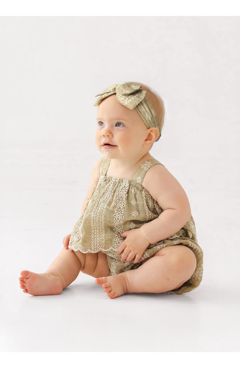 Mabel + Honey Espresso Sleeveless Romper, Alternate, color, Brown