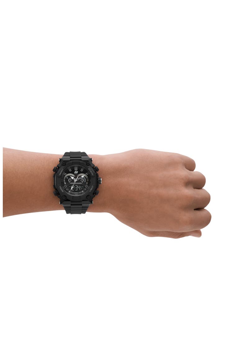 El Segundo Digital & Analog Sport Watch, 50mm, Alternate, color, BLACK