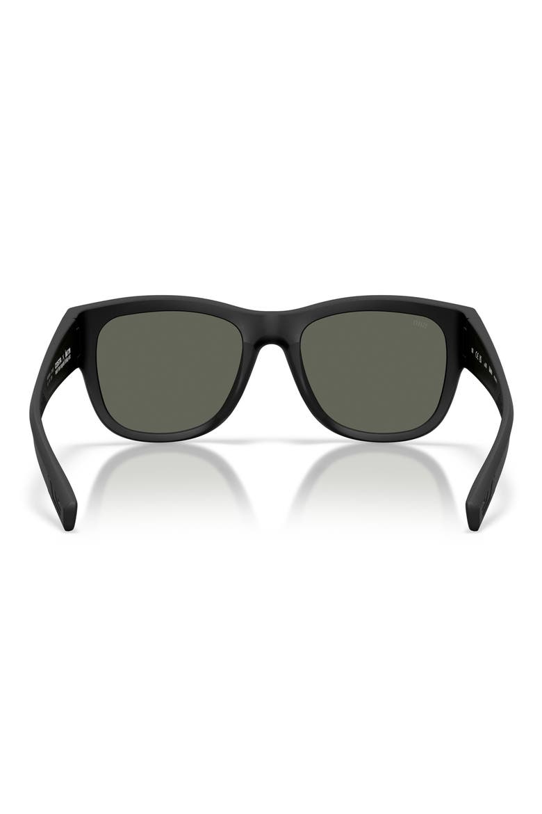 Caleta 55mm Polarized Mirrored Square Sunglasses, Alternate, color, NETPLUS BLACK / GRAY 580G