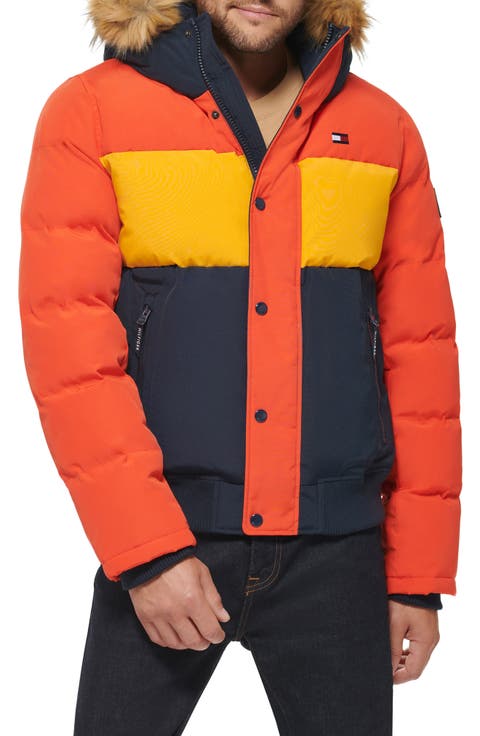 Arctic Snorkel Faux Fur Trim Bomber Jacket